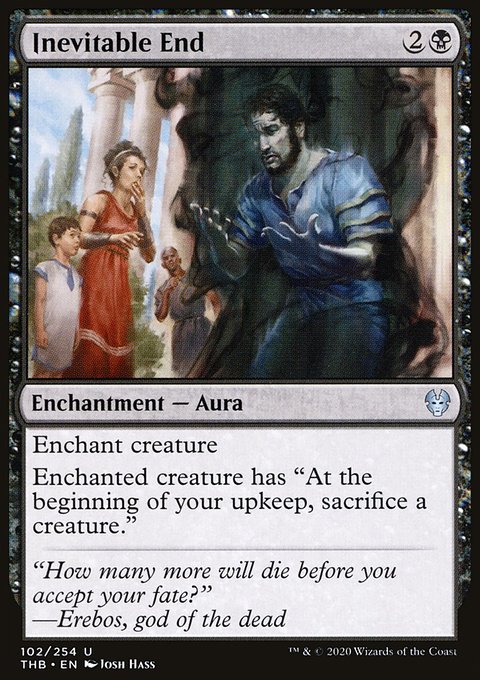 Inevitable End, Theros Beyond Death #102, Magic: The Gathering card
