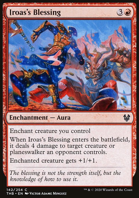 Iroas's Blessing, Theros Beyond Death #142, Magic: The Gathering card