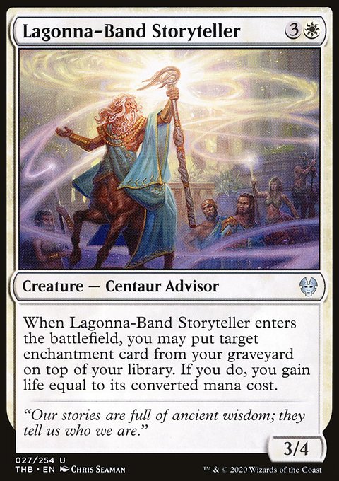 Lagonna-Band Storyteller, Theros Beyond Death #27, Magic: The Gathering card