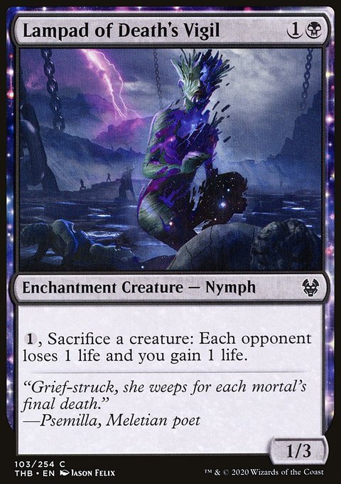 Lampad of Death's Vigil, Theros Beyond Death #103, Magic: The Gathering card