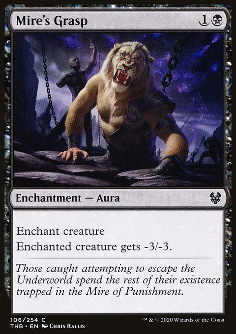Mire's Grasp, Theros Beyond Death #106, Magic: The Gathering card