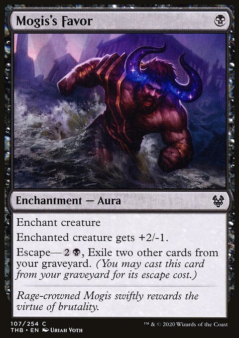 Mogis's Favor, Theros Beyond Death #107, Magic: The Gathering card