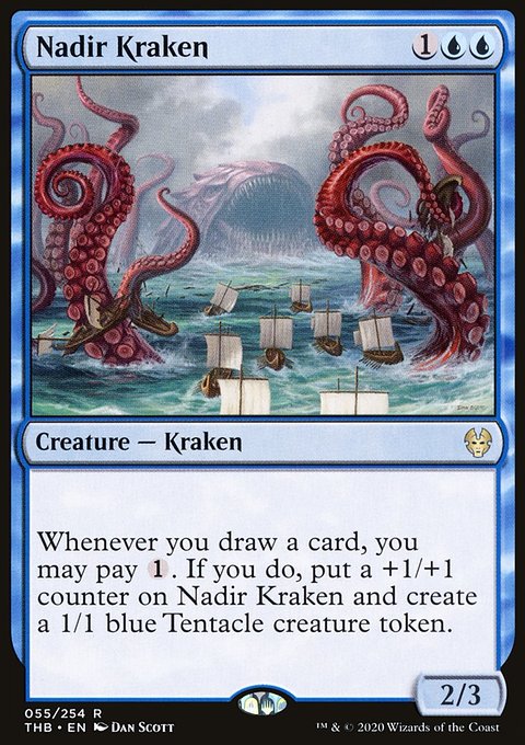 Nadir Kraken, Theros Beyond Death #55, Magic: The Gathering card