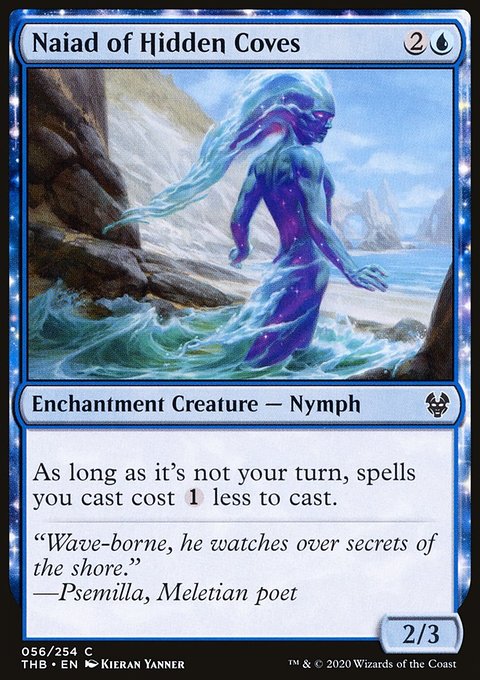 Naiad of Hidden Coves, Theros Beyond Death #56, Magic: The Gathering card