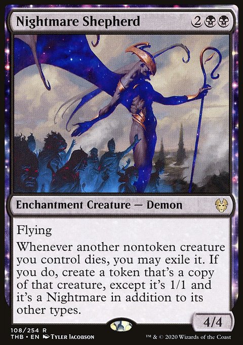Nightmare Shepherd, Theros Beyond Death #108, Magic: The Gathering card