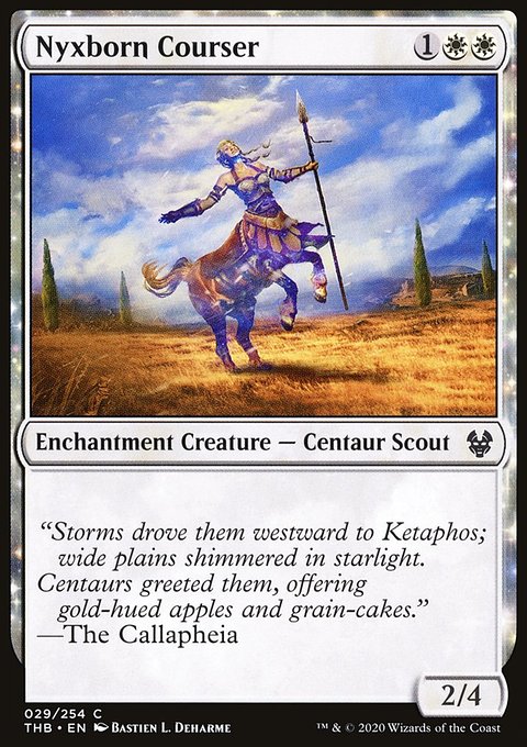 Nyxborn Courser, Theros Beyond Death #29, Magic: The Gathering card