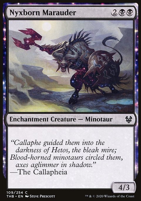 Nyxborn Marauder, Theros Beyond Death #109, Magic: The Gathering card