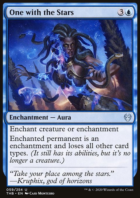 One with the Stars, Theros Beyond Death #59, Magic: The Gathering card