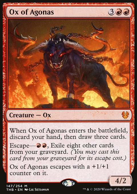 Ox of Agonas, Theros Beyond Death #147, Magic: The Gathering card
