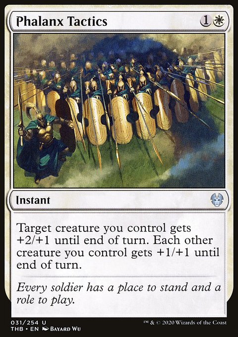 Phalanx Tactics, Theros Beyond Death #31, Magic: The Gathering card