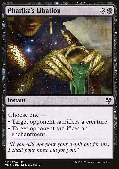 Pharika's Libation, Theros Beyond Death #111, Magic: The Gathering card