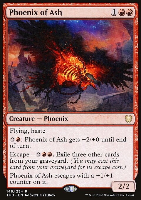 Phoenix of Ash, Theros Beyond Death #148, Magic: The Gathering card