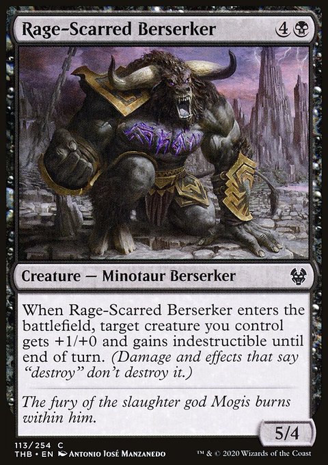 Rage-Scarred Berserker, Theros Beyond Death #113, Magic: The Gathering card