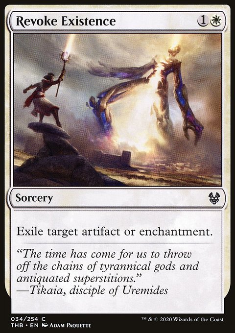 Revoke Existence, Theros Beyond Death #34, Magic: The Gathering card