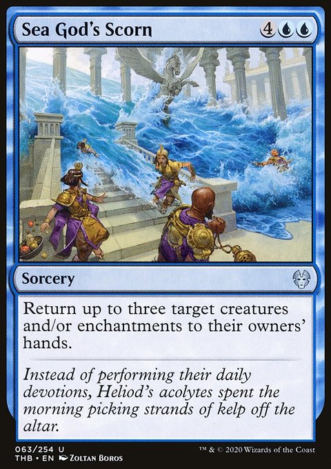 Sea God's Scorn, Theros Beyond Death #63, Magic: The Gathering card