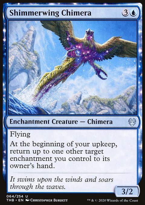 Shimmerwing Chimera, Theros Beyond Death #64, Magic: The Gathering card