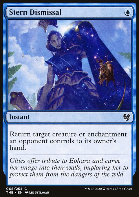 Stern Dismissal, Theros Beyond Death #68, Magic: The Gathering card