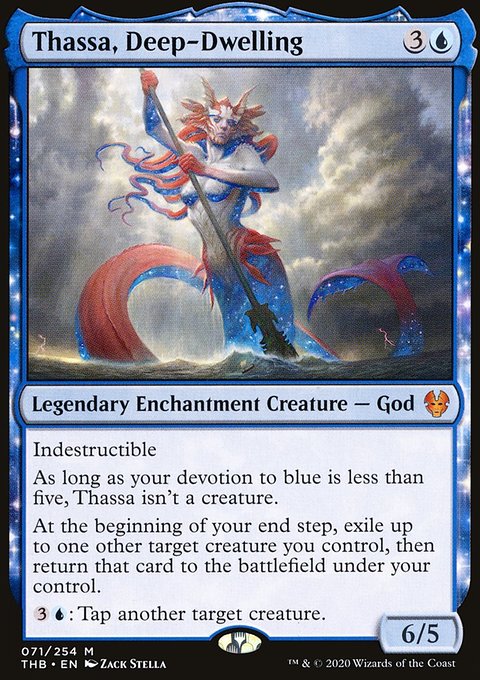 Thassa, Deep-Dwelling, Theros Beyond Death #71, Magic: The Gathering card