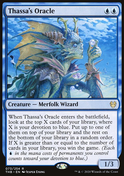 Thassa's Oracle, Theros Beyond Death #73, Magic: The Gathering card