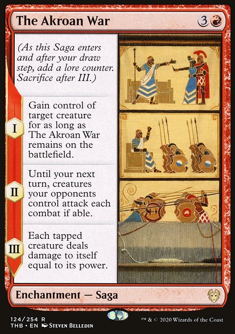 The Akroan War, Theros Beyond Death #124, Magic: The Gathering card
