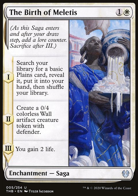The Birth of Meletis, Theros Beyond Death #5, Magic: The Gathering card