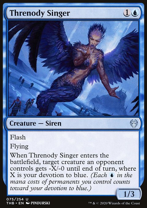 Threnody Singer, Theros Beyond Death #75, Magic: The Gathering card