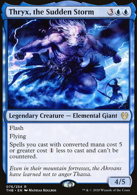 Thryx, the Sudden Storm, Theros Beyond Death #76, Magic: The Gathering card