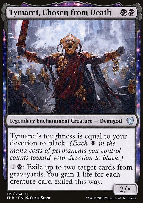 Tymaret, Chosen from Death, Theros Beyond Death #119, Magic: The Gathering card