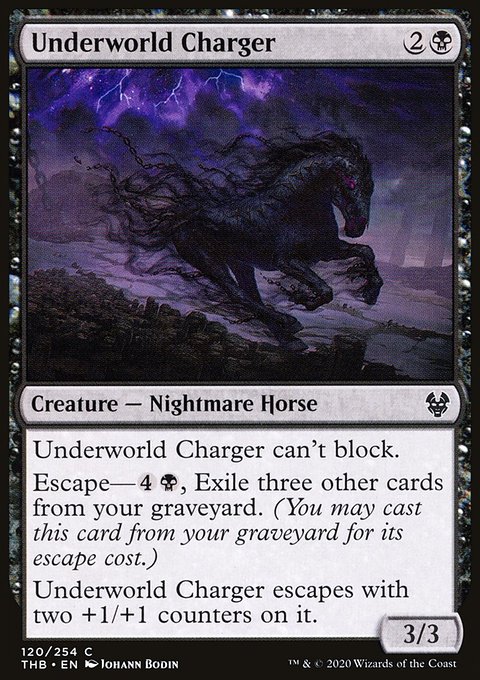Underworld Charger, Theros Beyond Death #120, Magic: The Gathering card