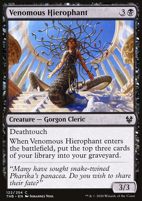 Venomous Hierophant, Theros Beyond Death #122, Magic: The Gathering card