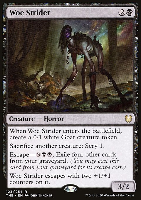 Woe Strider, Theros Beyond Death #123, Magic: The Gathering card