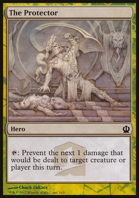 The Protector, Theros Hero's Path #1a, Magic: The Gathering card