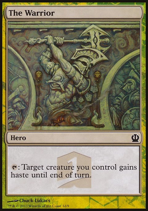 The Warrior, Theros Hero's Path #1d, Magic: The Gathering card