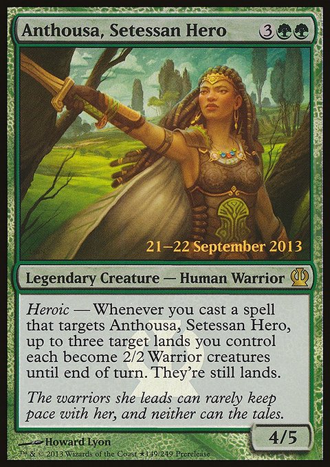 Anthousa, Setessan Hero, Theros Promos #149★, Magic: The Gathering card