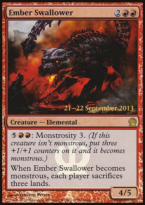 Ember Swallower, Theros Promos #120★, Magic: The Gathering card