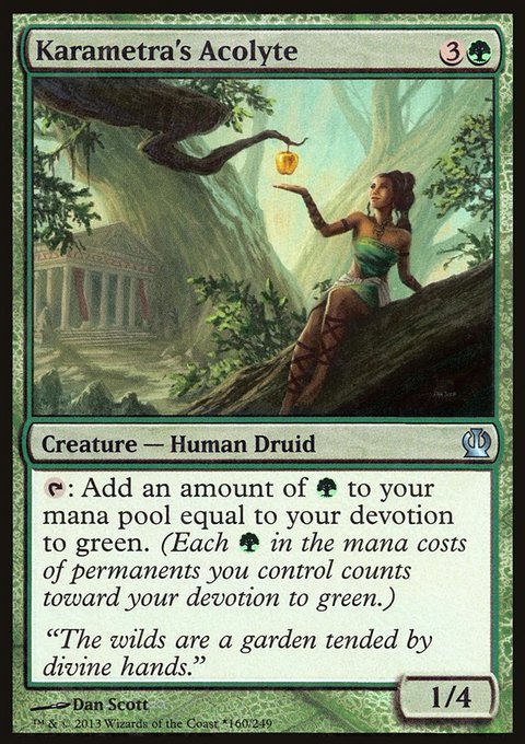 Karametra's Acolyte, Theros Promos #160, Magic: The Gathering card