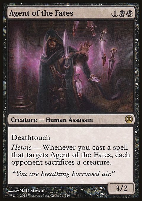 Agent of the Fates, Theros #76, Magic: The Gathering card