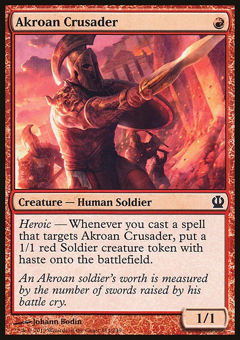 Akroan Crusader, Theros #111, Magic: The Gathering card