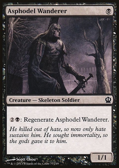Asphodel Wanderer, Theros #77, Magic: The Gathering card