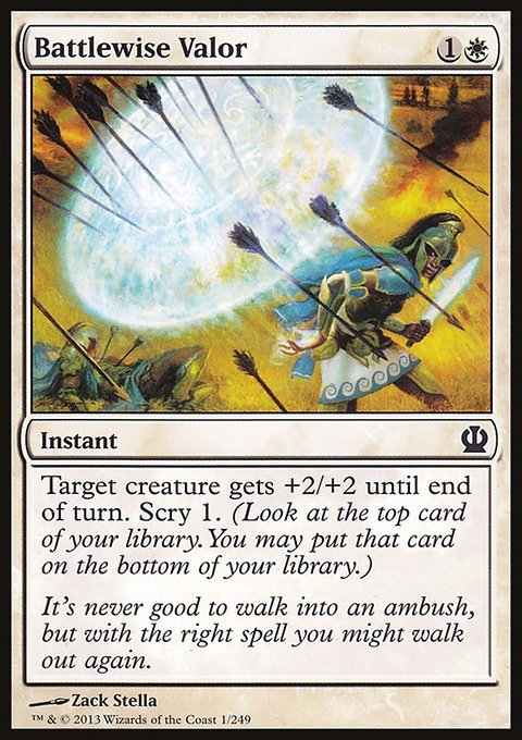 Battlewise Valor, Theros #1, Magic: The Gathering card