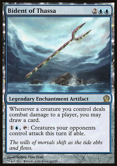Bident of Thassa, Theros #42, Magic: The Gathering card