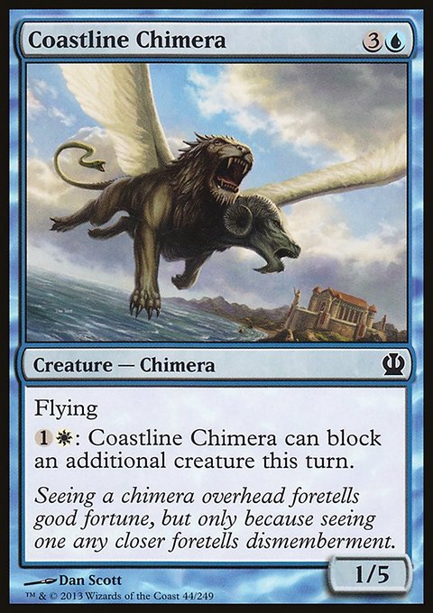 Coastline Chimera, Theros #44, Magic: The Gathering card
