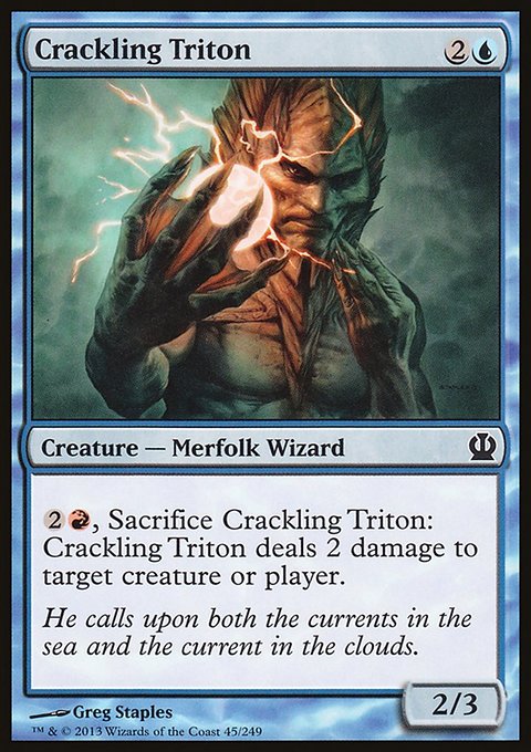 Crackling Triton, Theros #45, Magic: The Gathering card