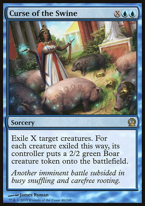Curse of the Swine, Theros #46, Magic: The Gathering card