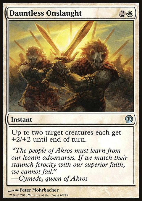 Dauntless Onslaught, Theros #6, Magic: The Gathering card