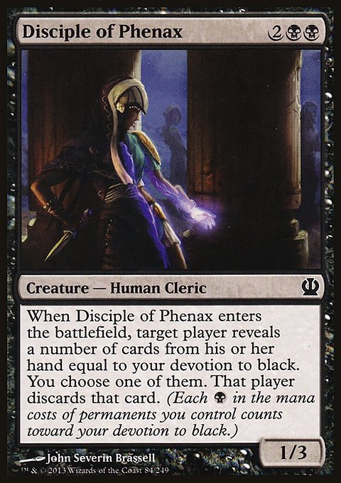 Disciple of Phenax, Theros #84, Magic: The Gathering card