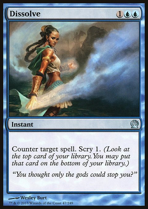 Dissolve, Theros #47, Magic: The Gathering card