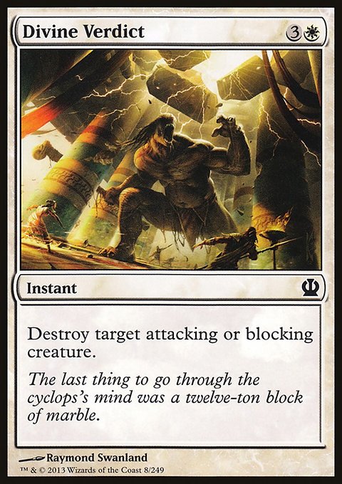 Divine Verdict, Theros #8, Magic: The Gathering card