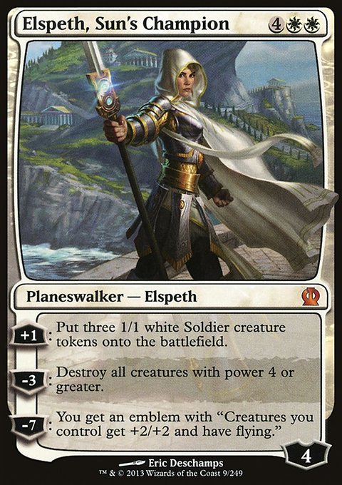Elspeth, Sun's Champion, Theros #9, Magic: The Gathering card
