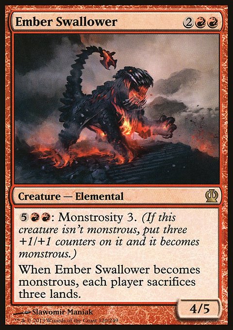 Ember Swallower, Theros #120, Magic: The Gathering card